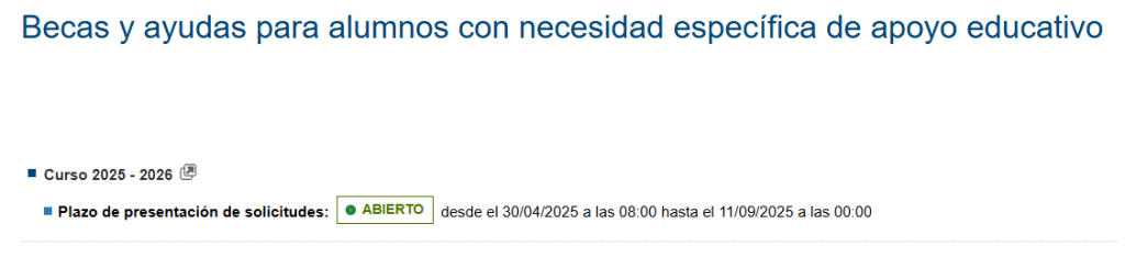 Apoyo educativo especializado
